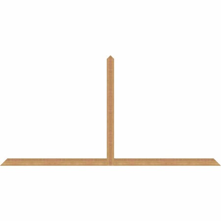 Ekena Millwork Portland Timber Gable Bracket, Western Red Cedar, 108"W x 54"H x 1 1/2"D x 3 1/2"F, 12/12 Pitch GBW108X54X0204POR00SWR